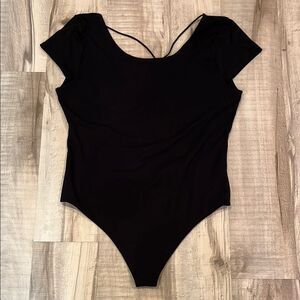 American Eagle cross back cap sleeve bodysuit size XL